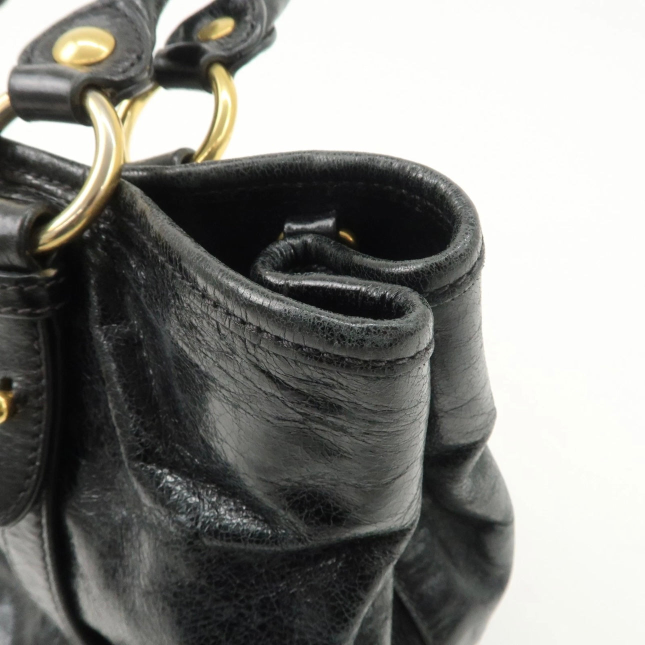 MIUMIU Leather Hand, crossbody Bag Black