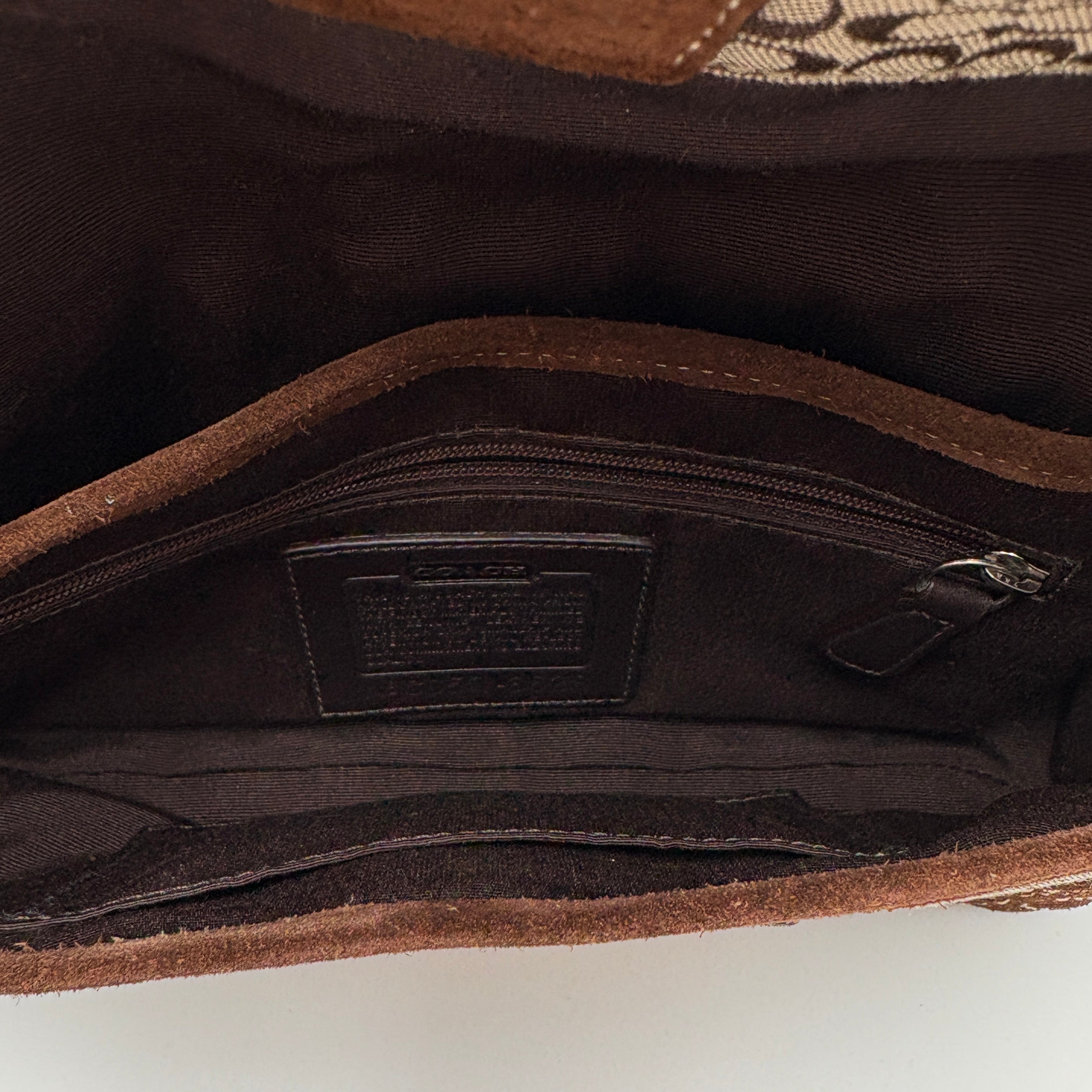 Coach Signature Suede bag