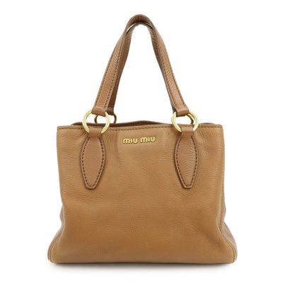 MIU MIU Leather Vitello Caribu Bag