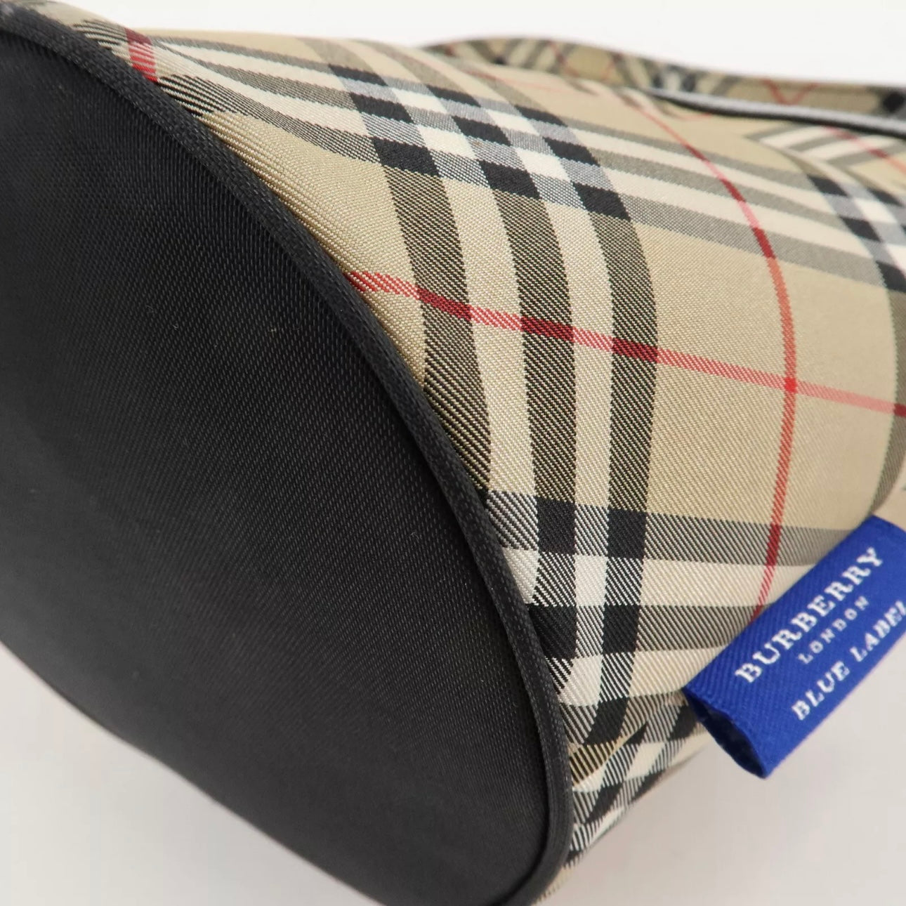 Burberry Canvas Leather Nova Check Shoulder Bag