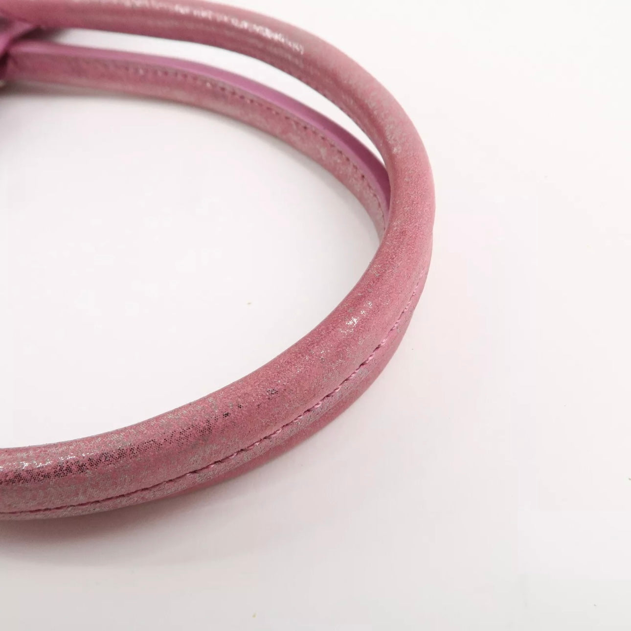 The Paper Leather Tote Bag Metallic Pink