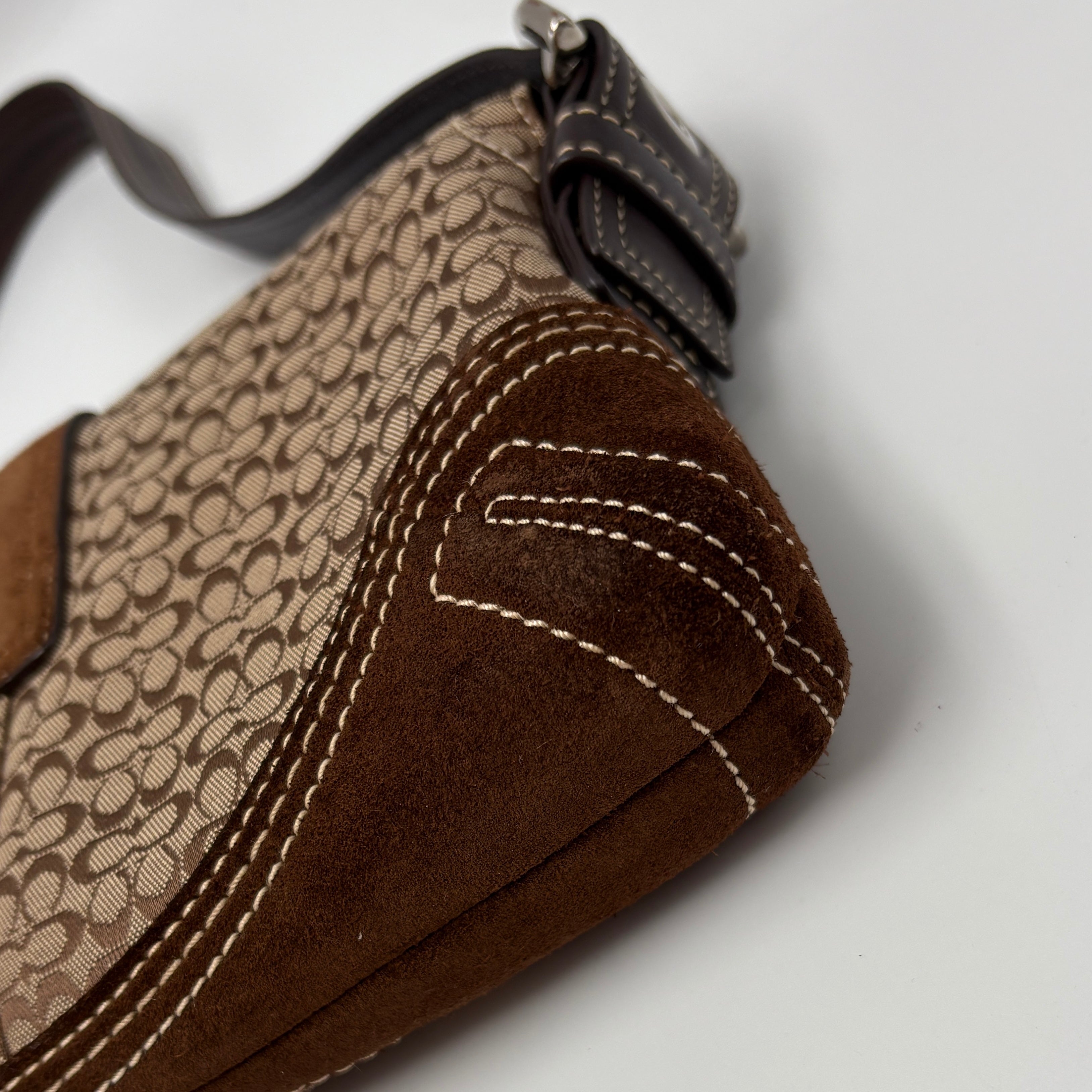 Coach Signature Suede bag