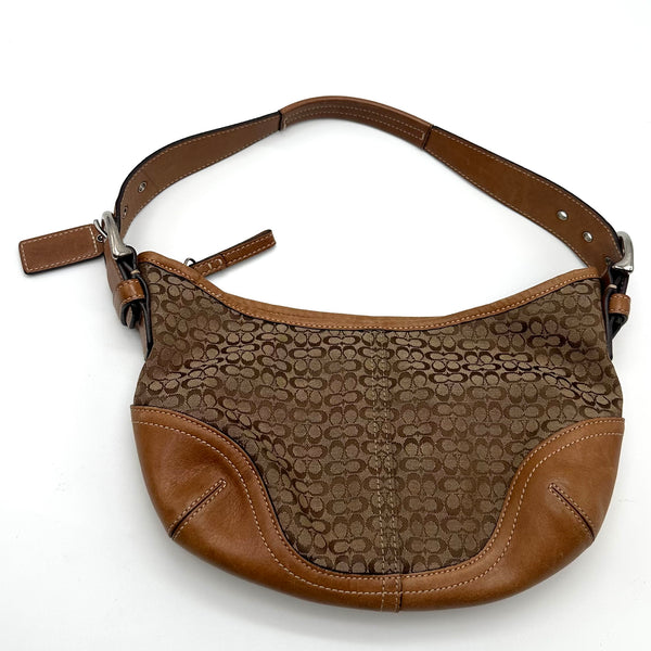 Coach Signature brown shoulder bag