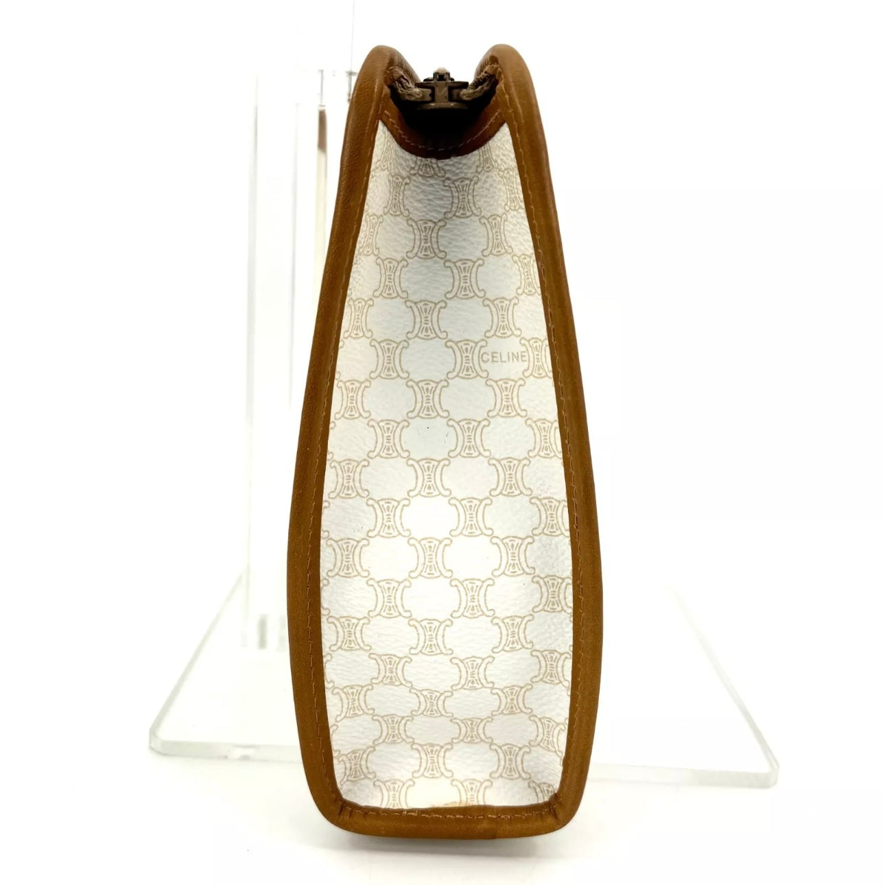 CELINE Macadam Clutch Bag Ivory