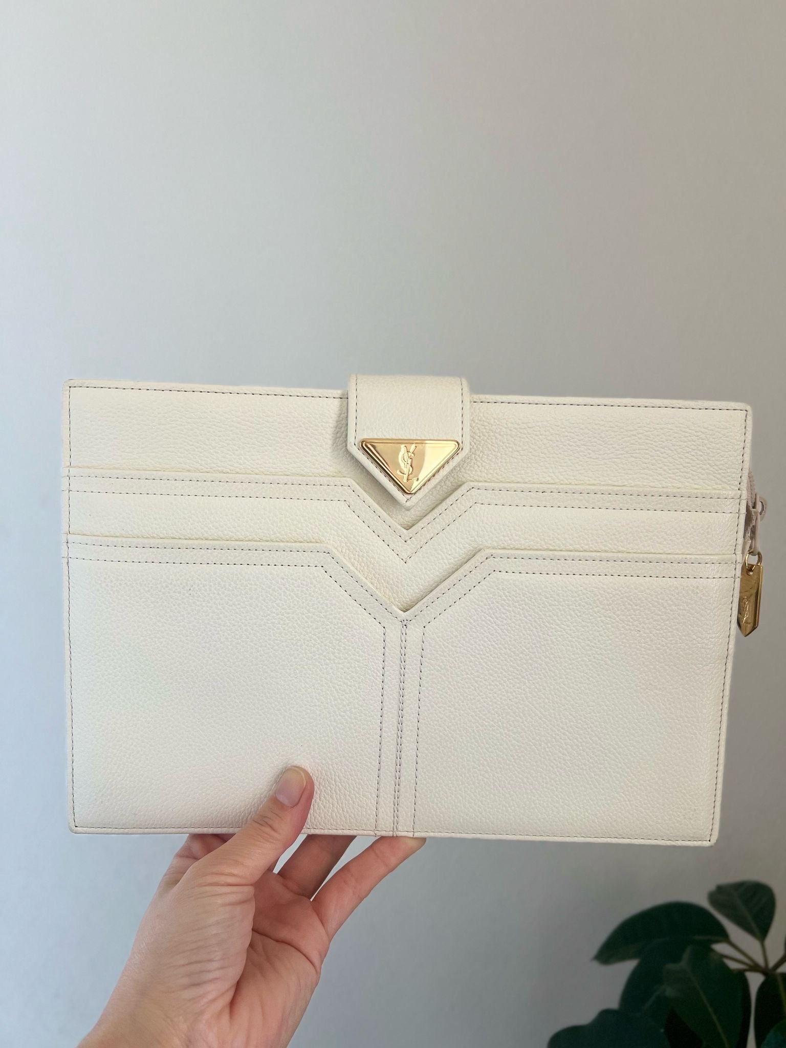 Saint Laurent White Vintage clutch