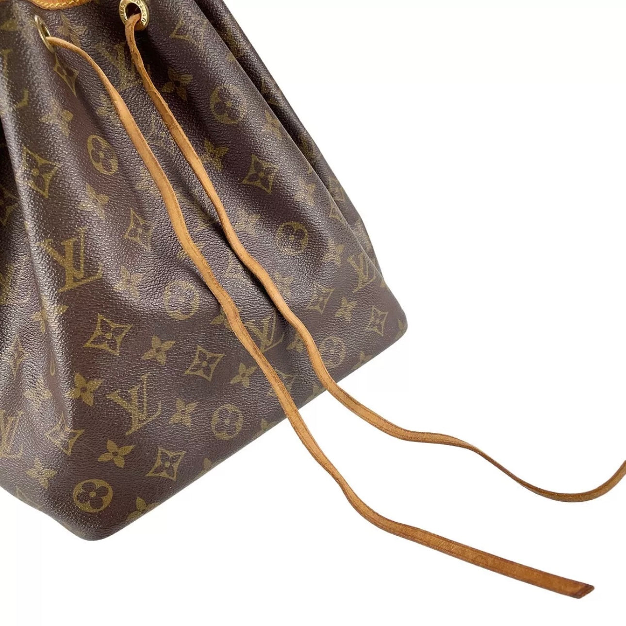 Monogram Petit Noe Leather Fabric Shoulder bag