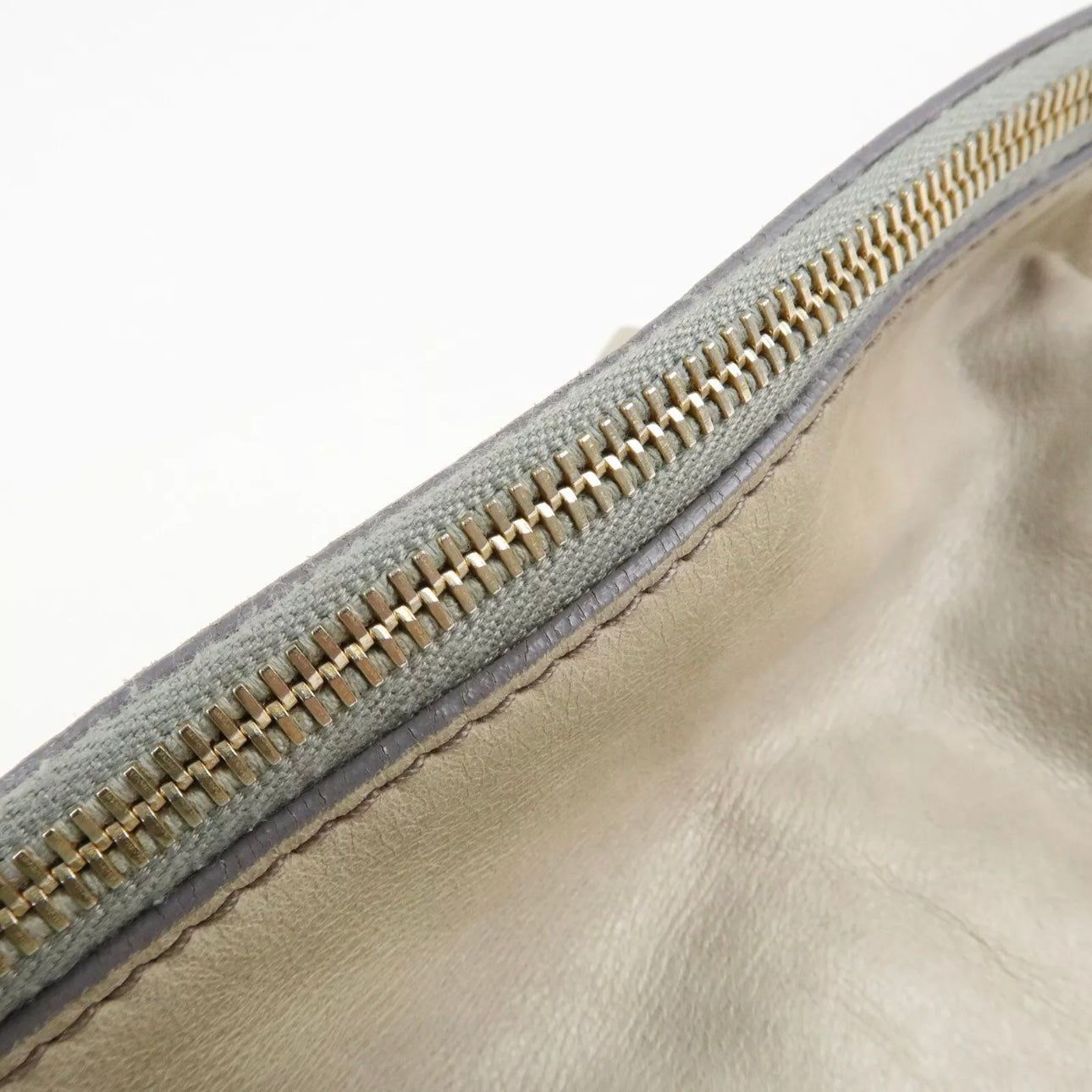 MIU MIU Leather Hand& Shoulder Bag Beige