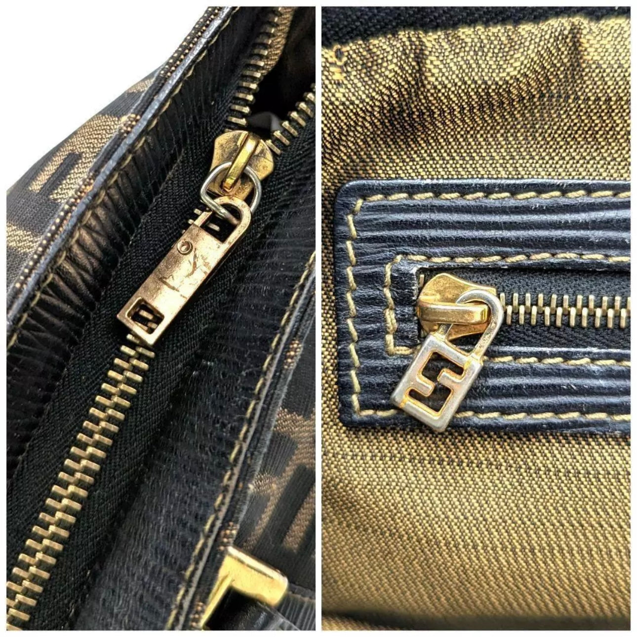 FENDI Zucca Pattern Handbag