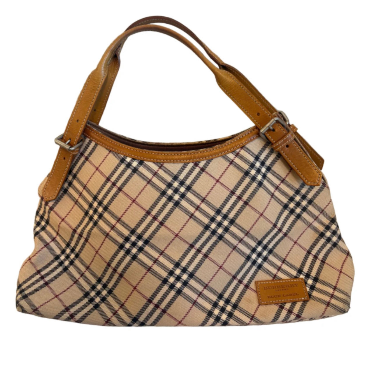 Burberry plaid nove shoulder bag