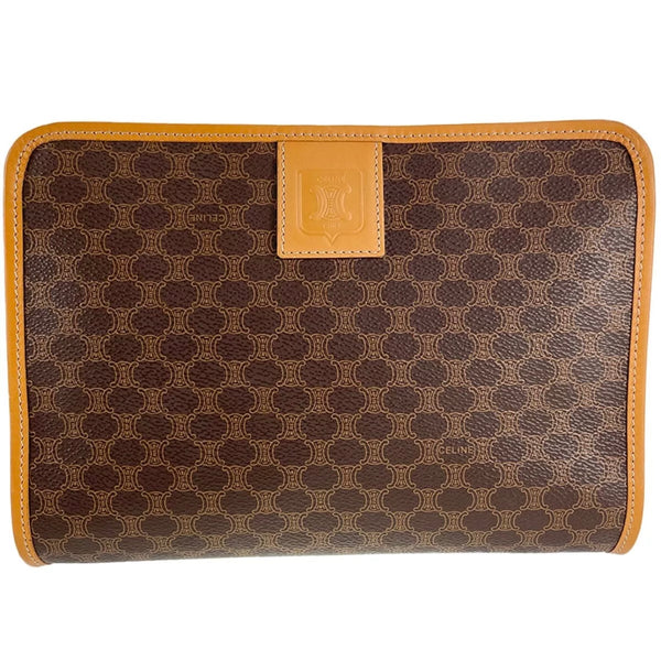 Macadam Leather PVC Clutch