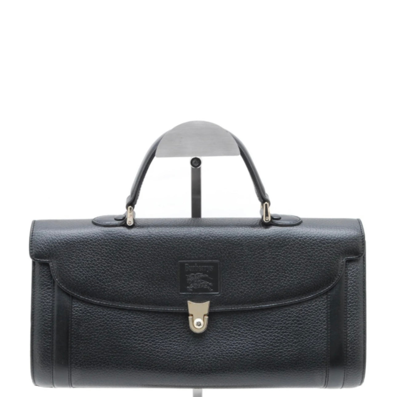 Burberry Nova Check Hand Tote Bag - Black, Leather