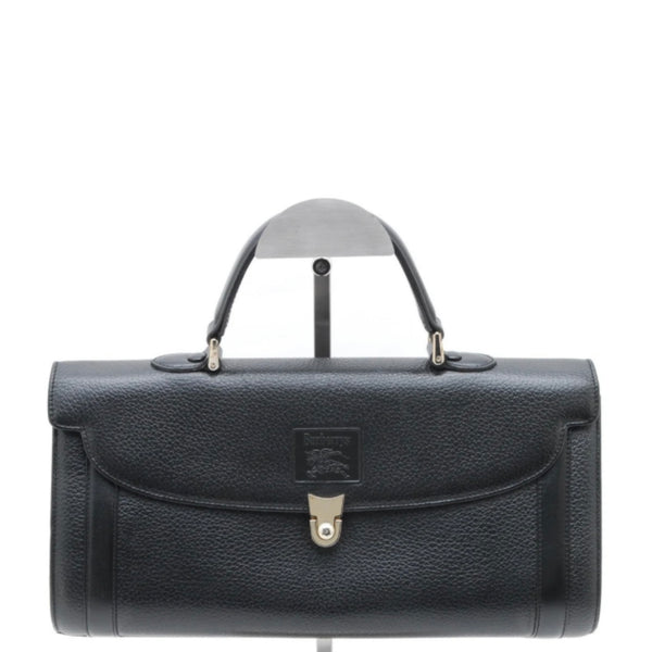 Burberry Nova Check Hand Tote Bag - Black, Leather 
