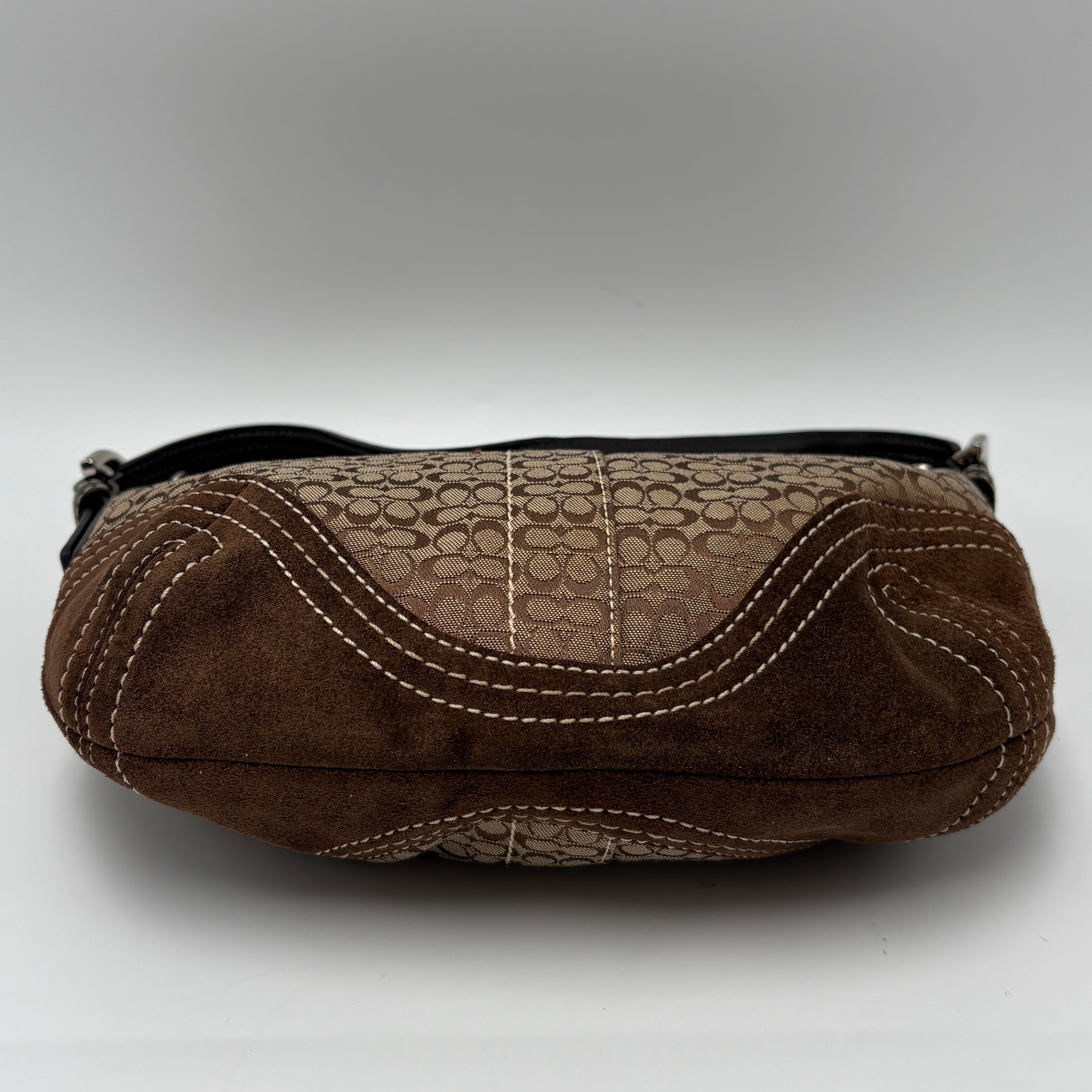 Coach Signature Suede brown bag