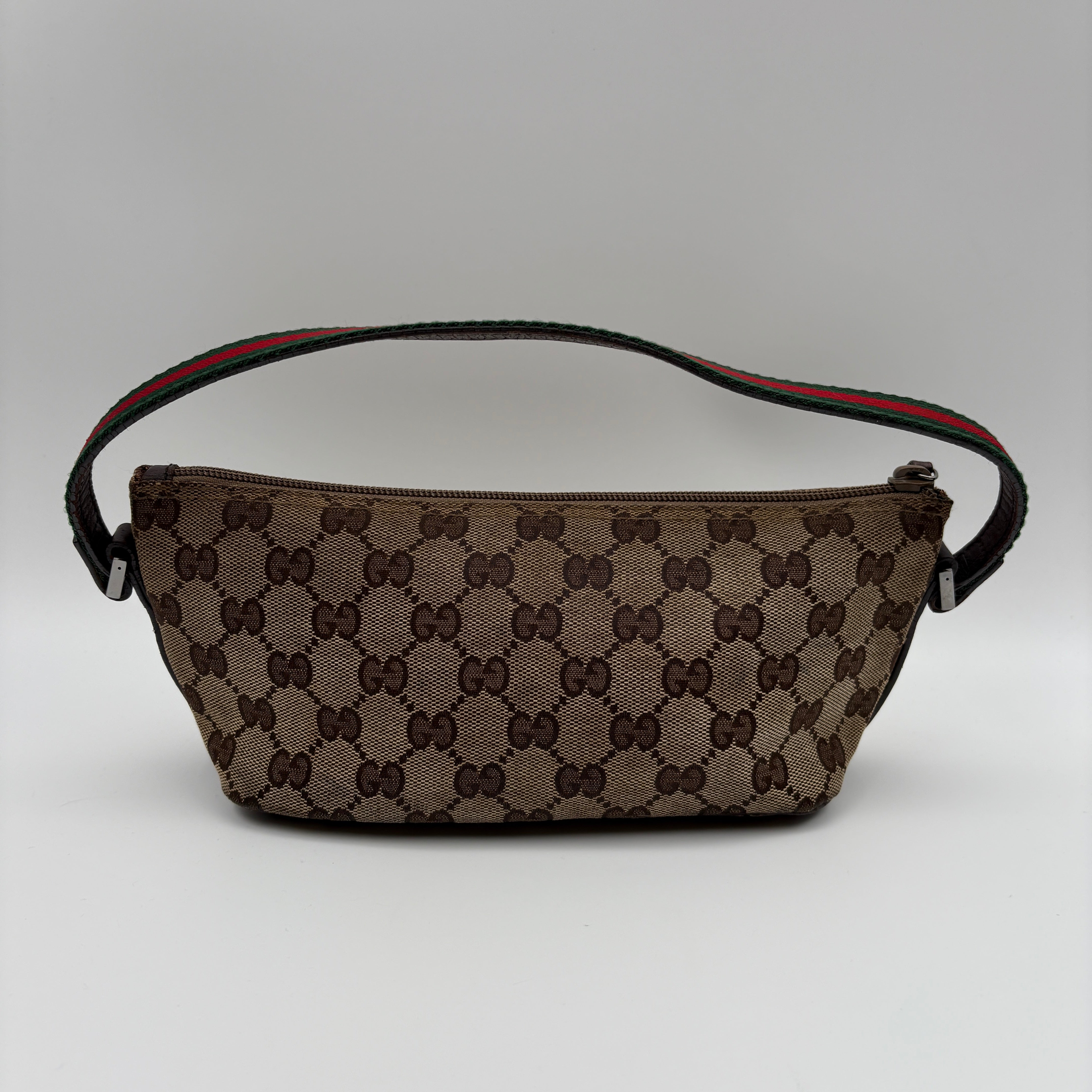 Boat bag GG Canvas Sherryline Beige Brown
