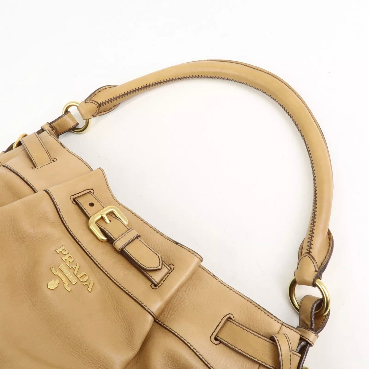 Prada Leather One Shoulder Bag - Brown, Leather