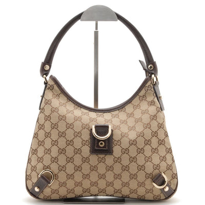Gucci Abbey D-Ring Hobo Shoulder Bag - Brown, Leather