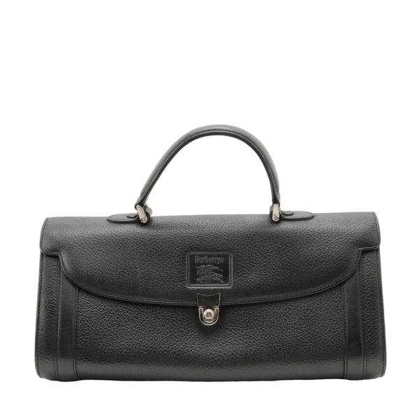 Burberry Burberrys Hand Bag - Black, Leather