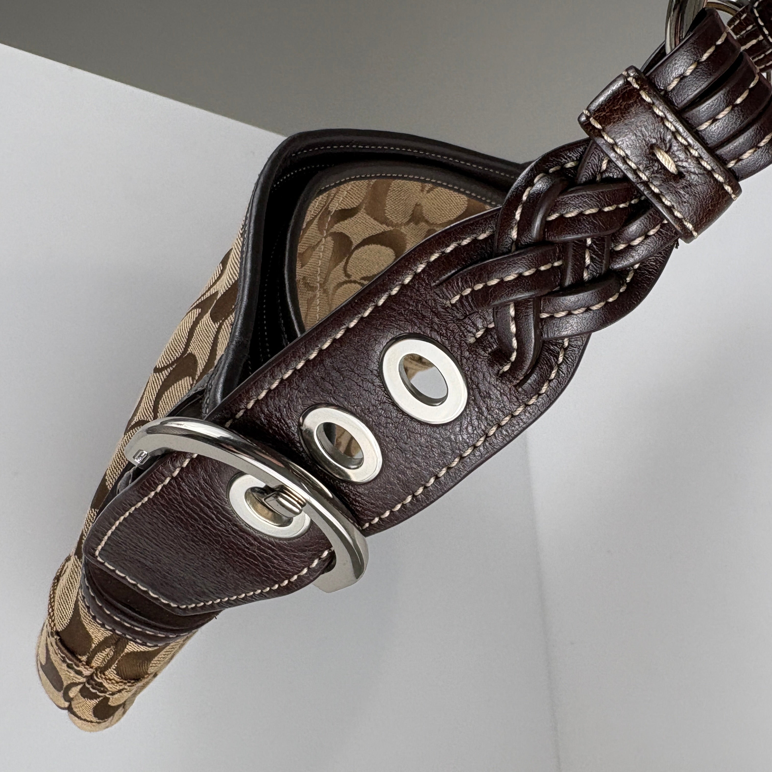 Coach Signature Brown Shoulder Bag