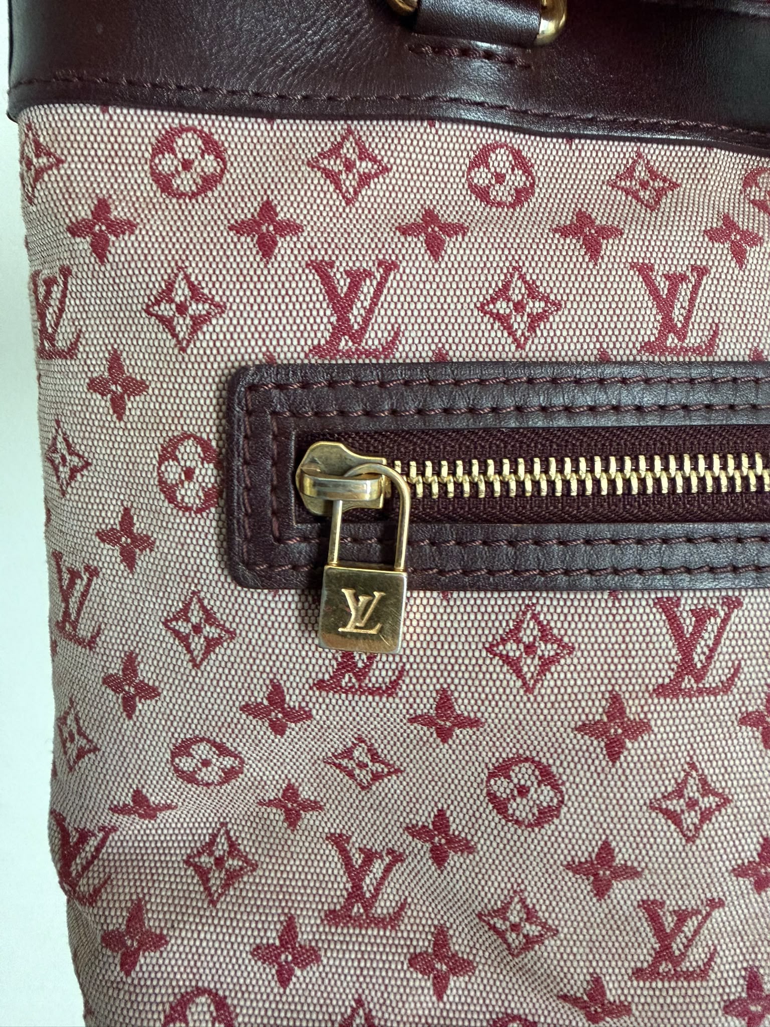 Louis Vuitton Monogram Mini Lucille PM Handbag - Cerise, Monogram Canvas