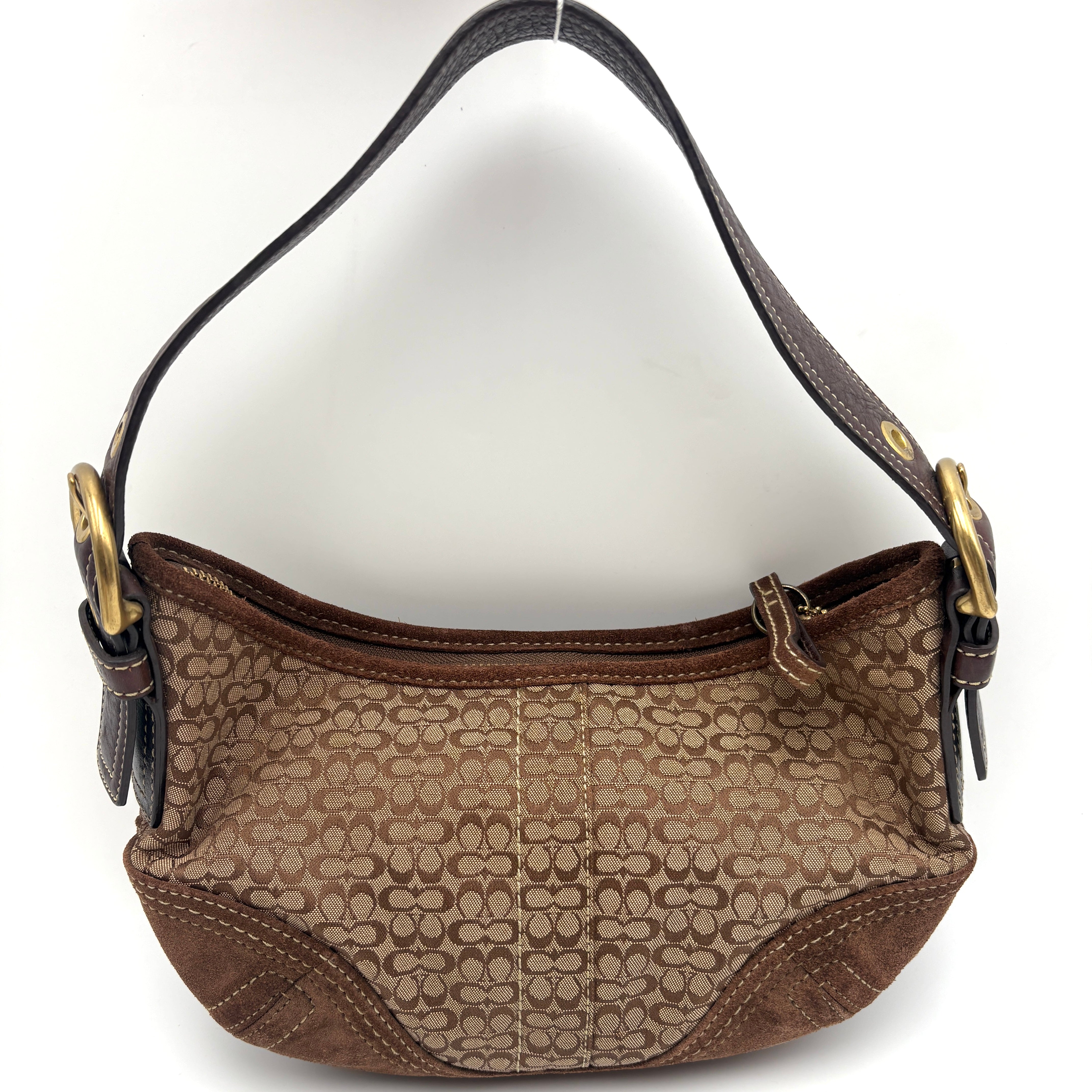 Coach Signature Suede Bag