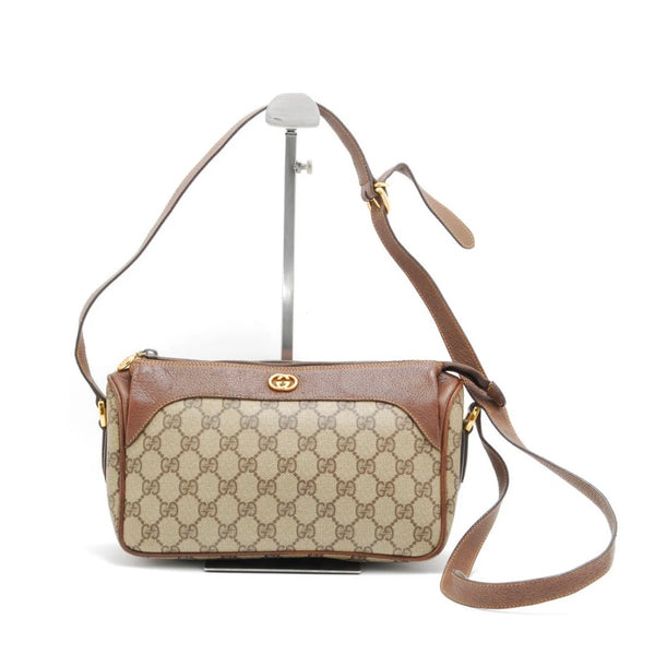 Gucci Vintage Shoulder Bag - Brown, PVC