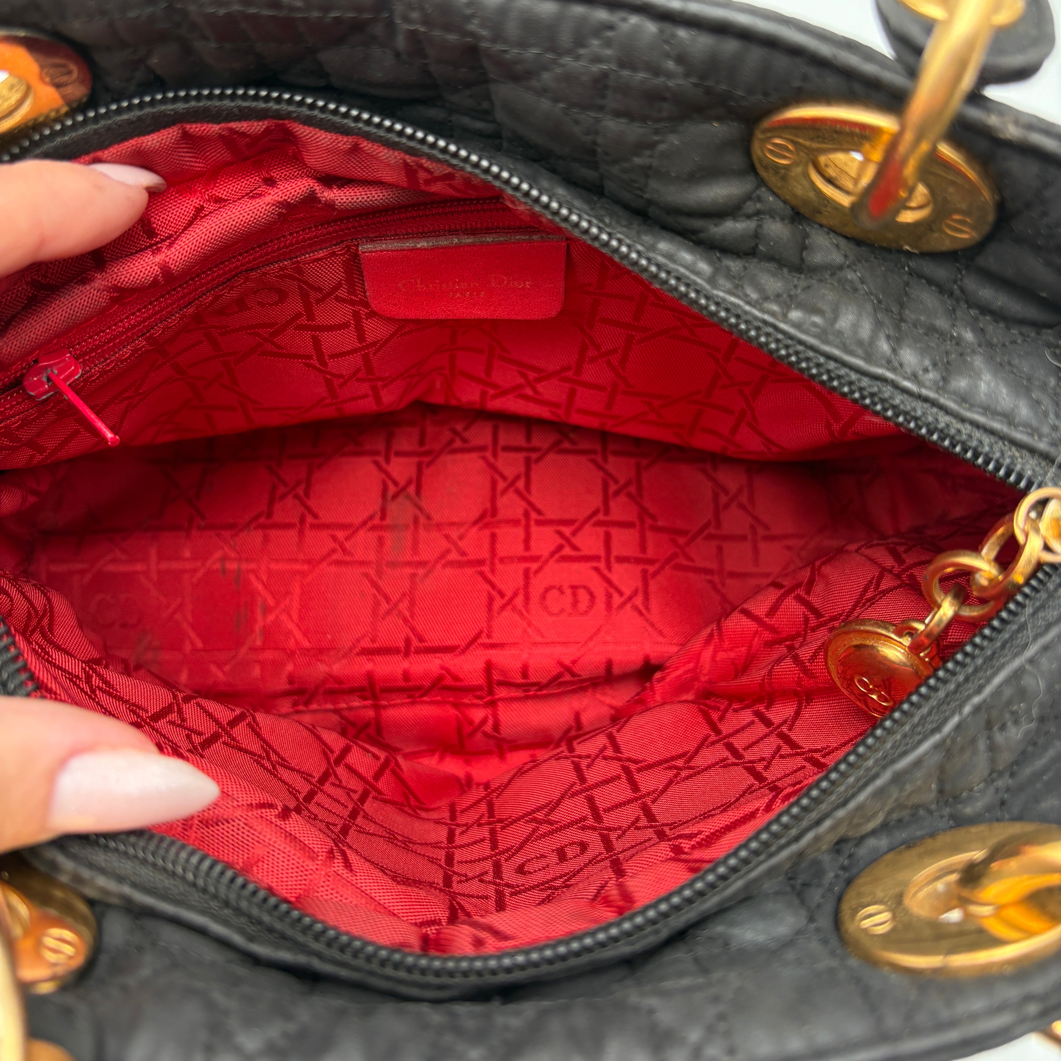 Lady Dior nylon bag