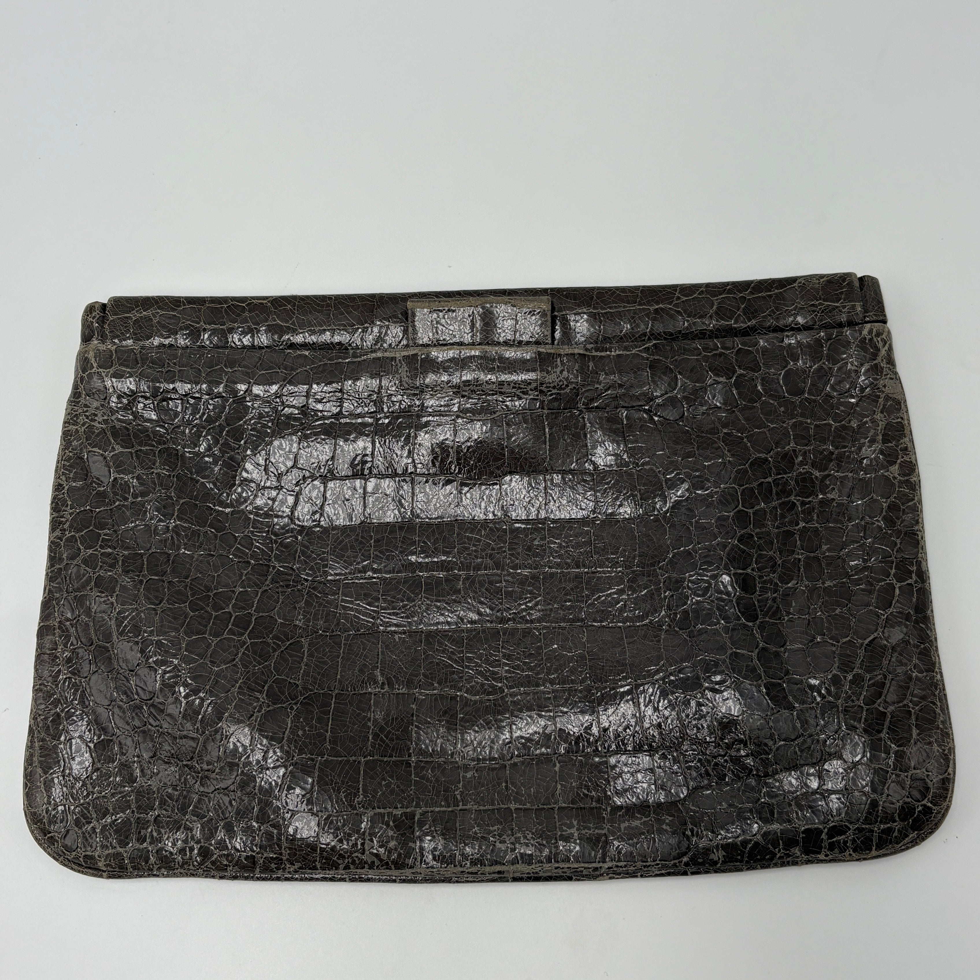 Miu Miu Croco Grey clutch bag