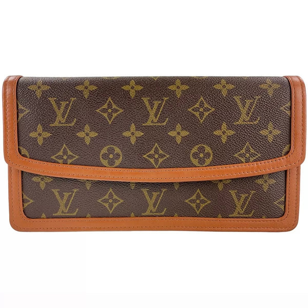 Louis Vuitton Monogram Pochette Dam PM Leather Brown Clutch bag