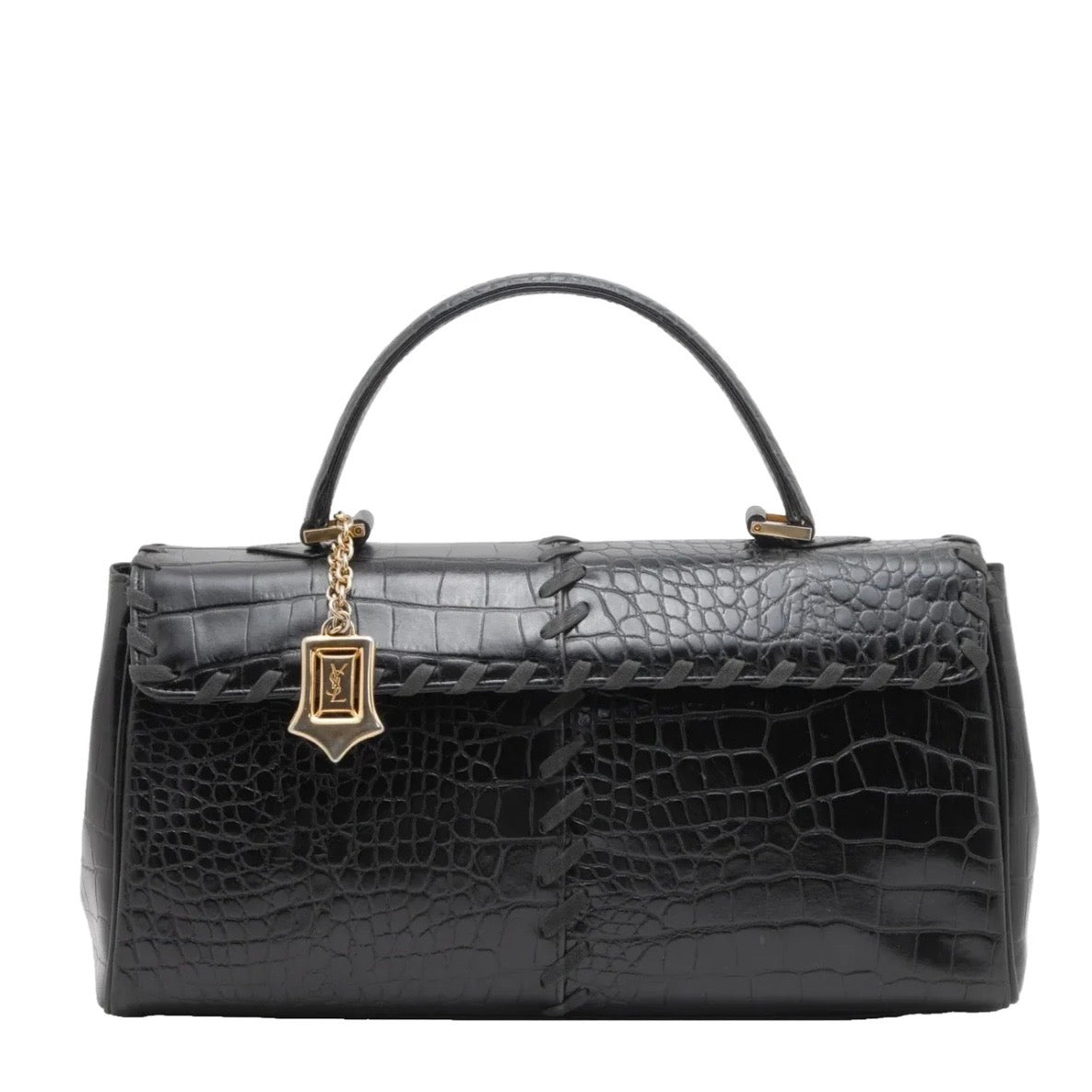 Saint Laurent Vintage Handbag - Black, Leather