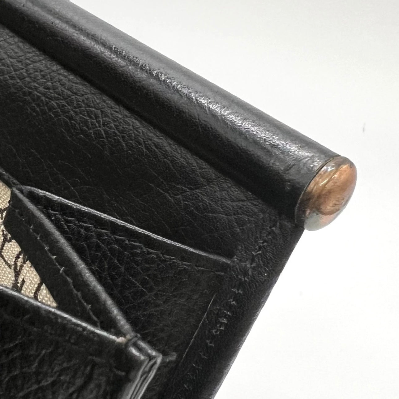 Saint Laurent black leather clutch