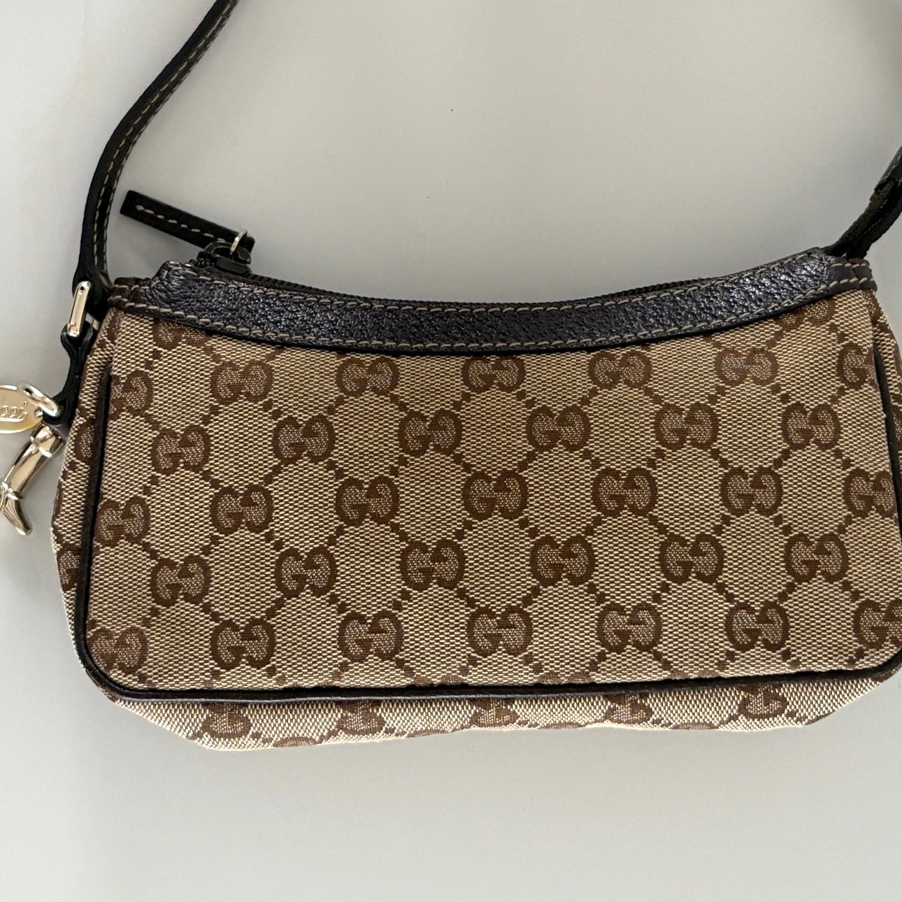 Gucci GG SHW Shoulder Bag Canvas Brown