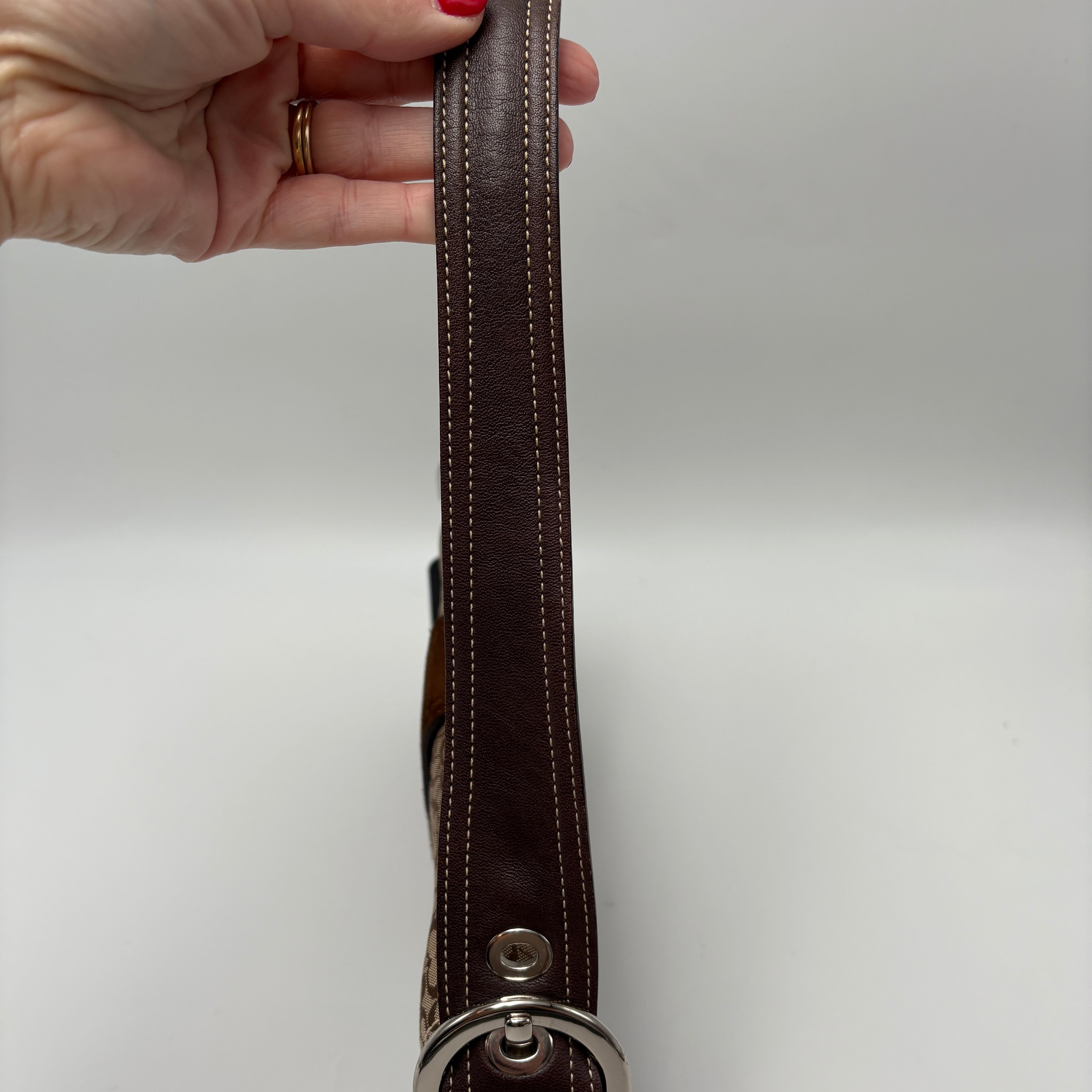 Coach Signature Suede bag