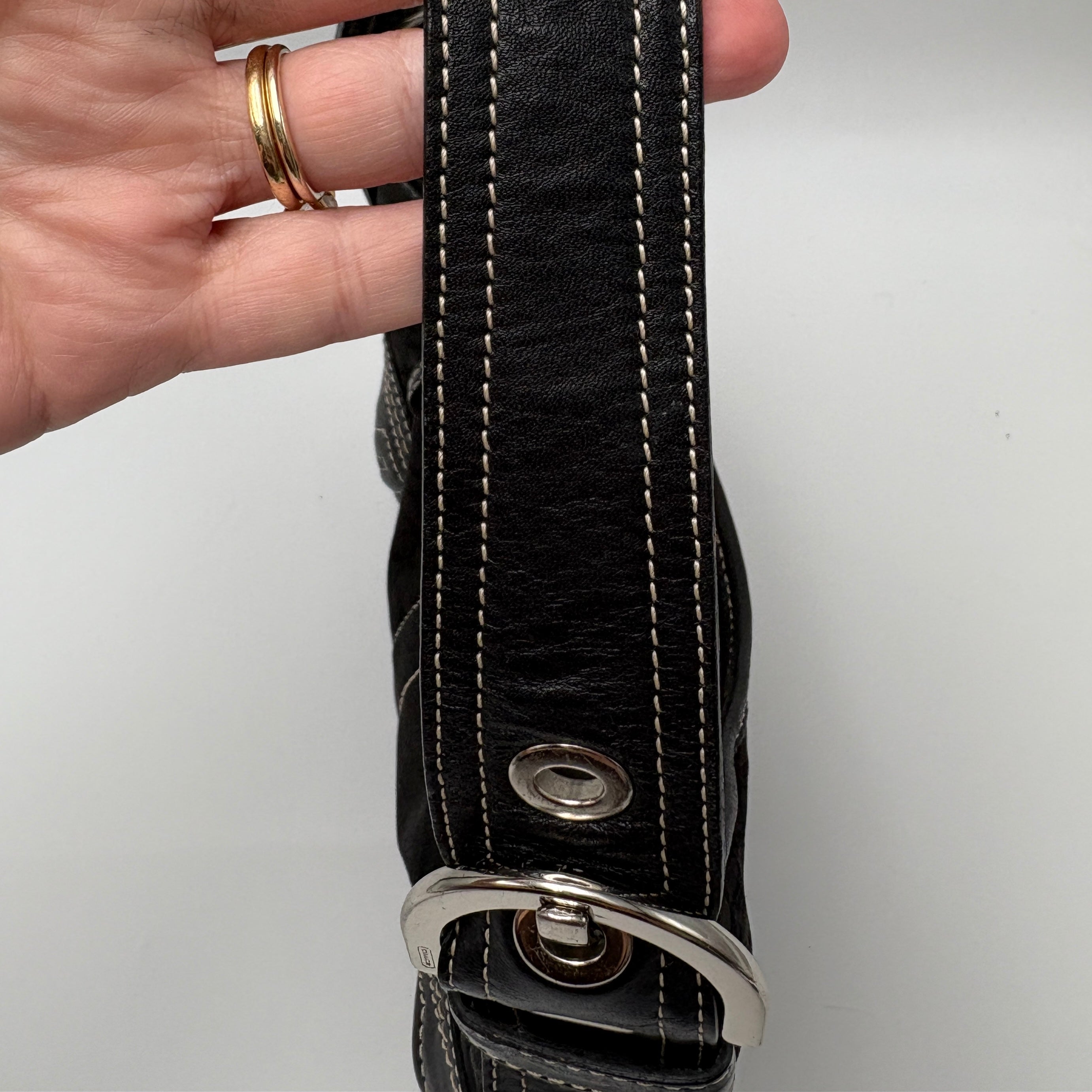 Coach signature black bag