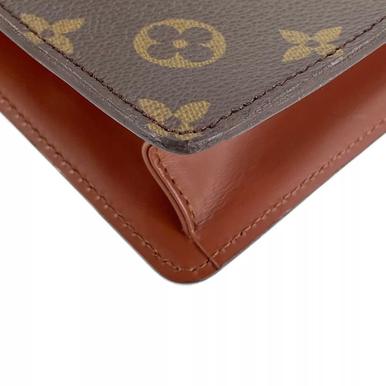 Monogram Chaillot Leather Brown Clutch bag