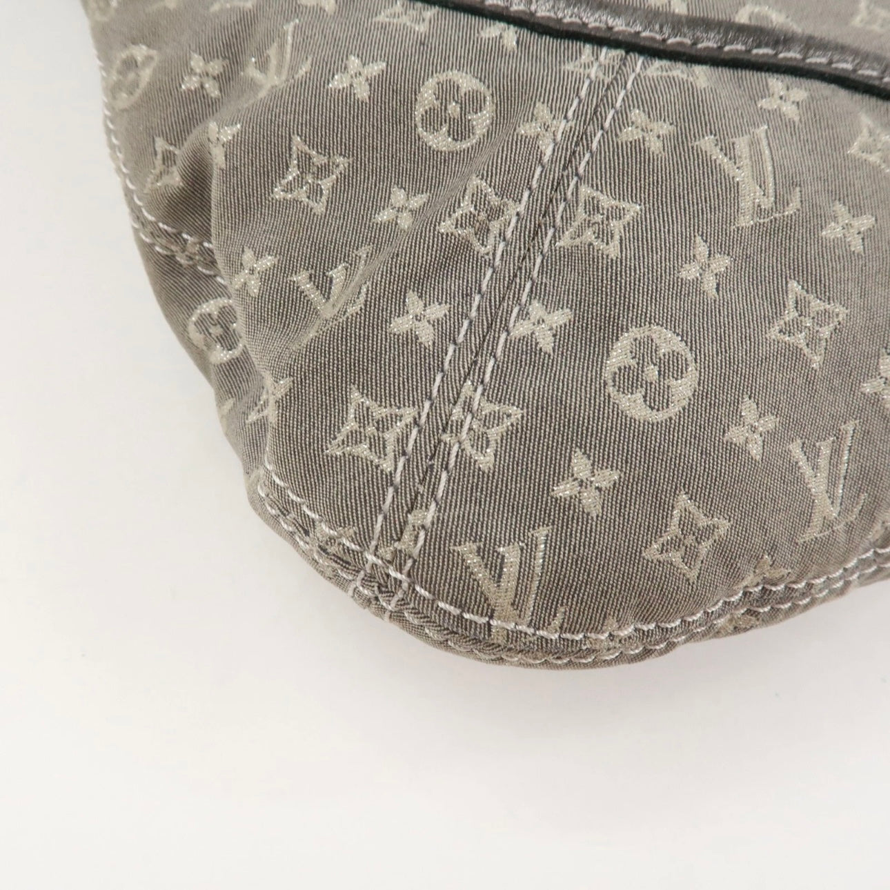 Louis Vuitton Monogram Mini Lin Manon MM ShoulderBag Platine