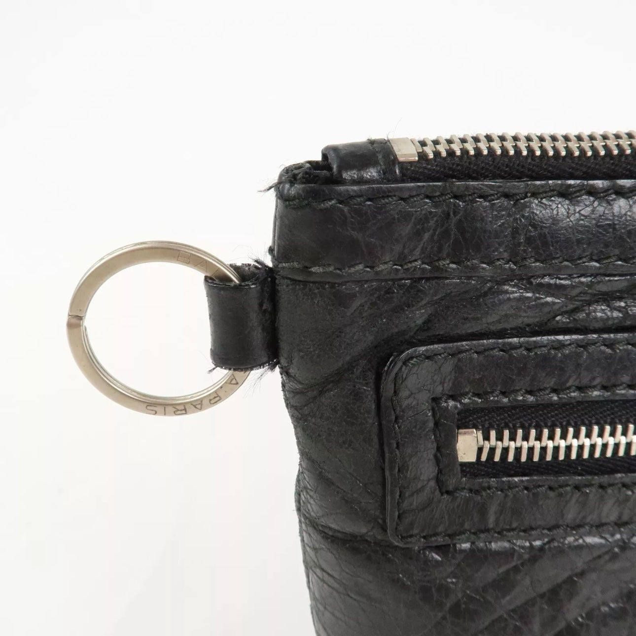 Baleciaga Leather Classic Clip M Clutch Bag