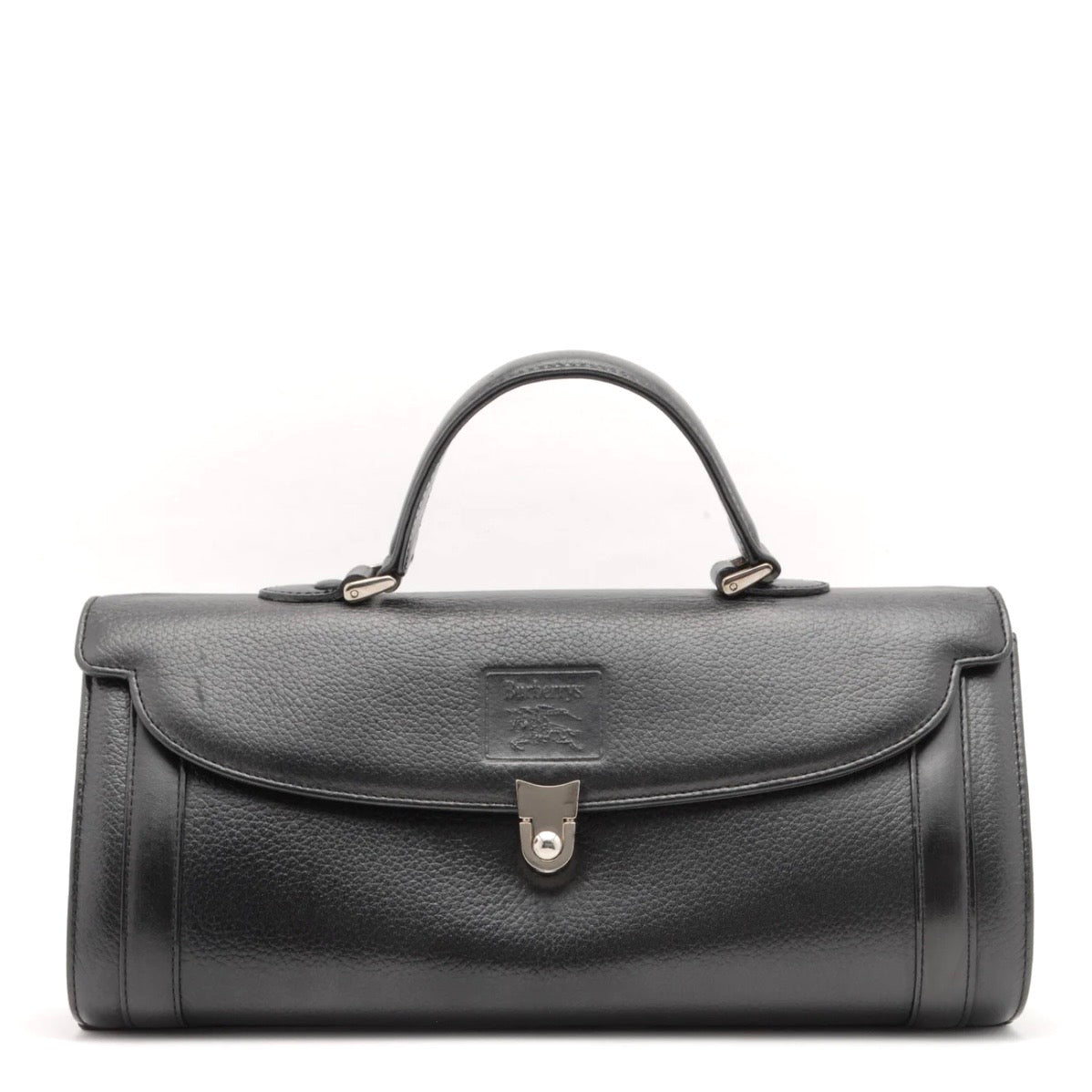 Burberry Nova Check Hand Tote Bag - Black, Leather