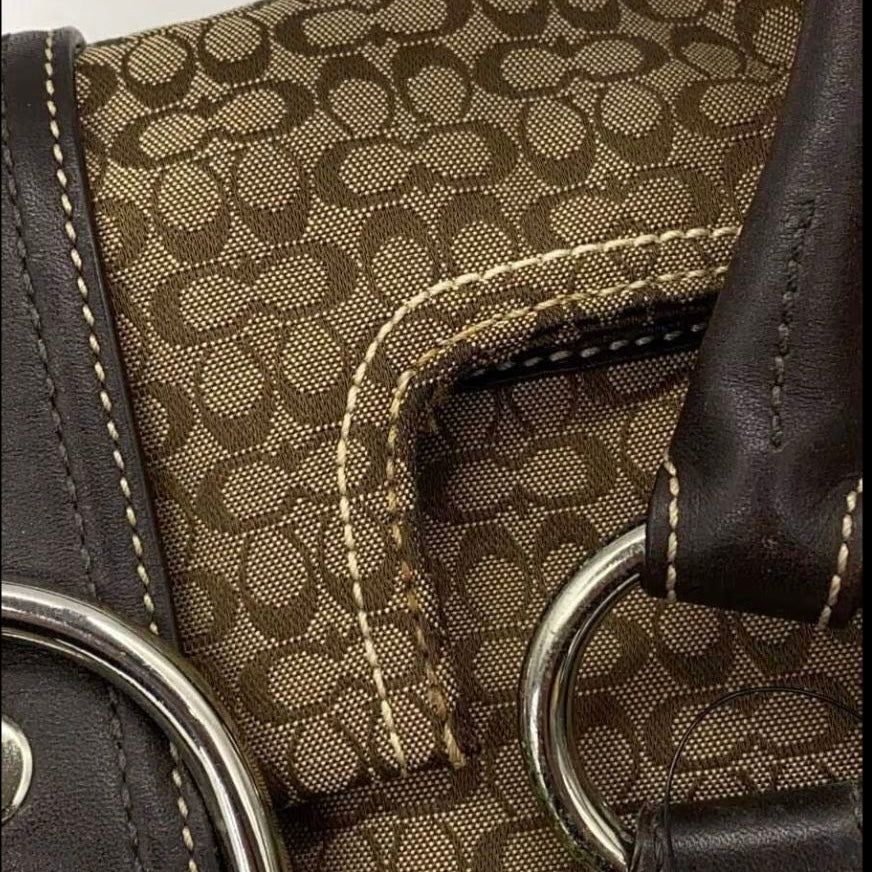 Coach Signature Suede Bag