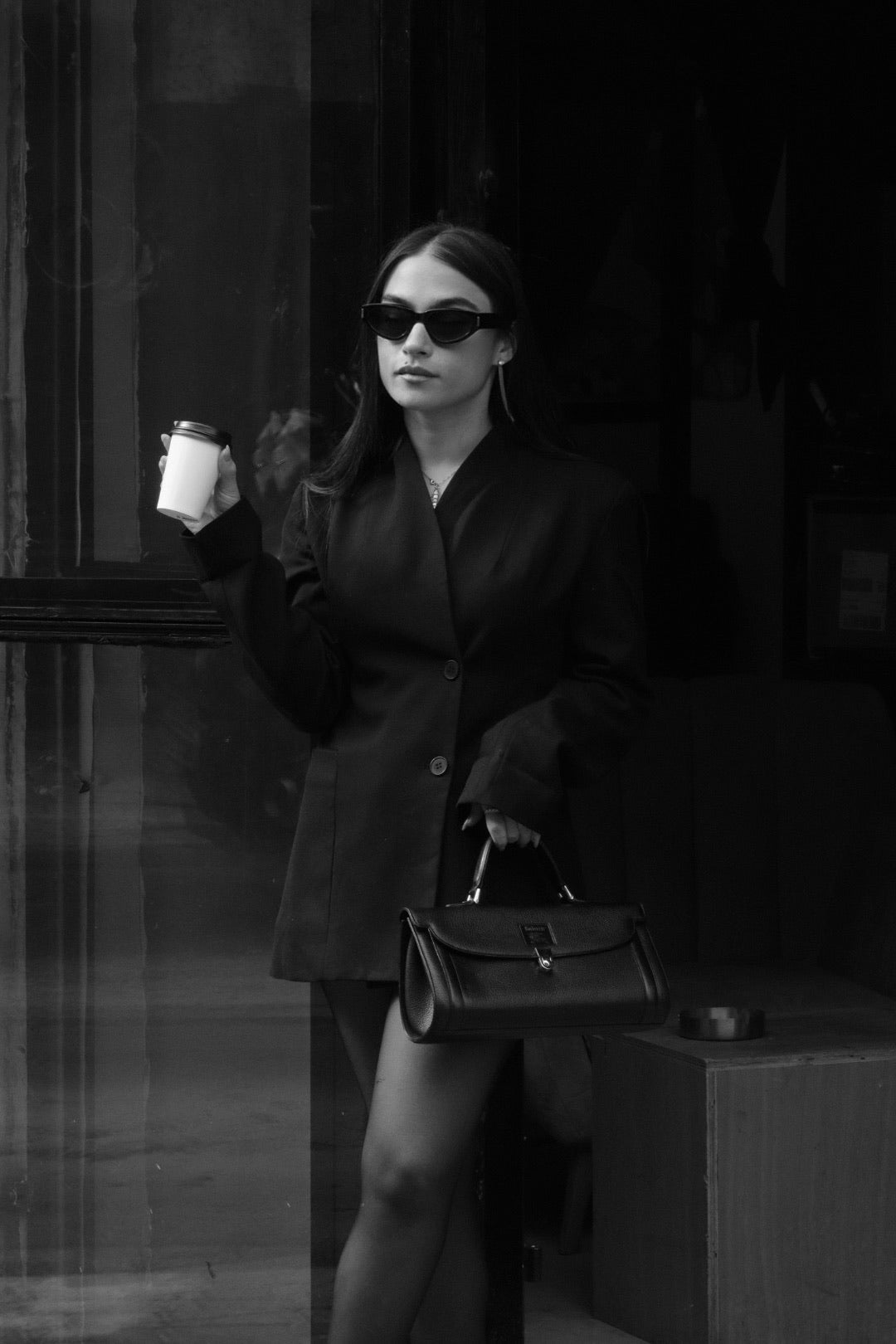 Burberry Burberrys Hand Bag - Black, Leather