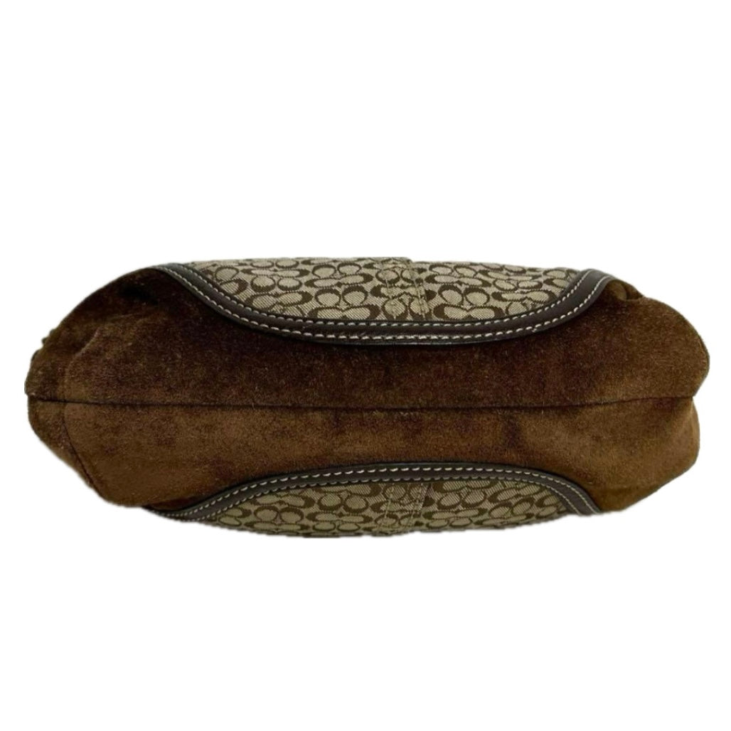 Coach Signature Suede Bag