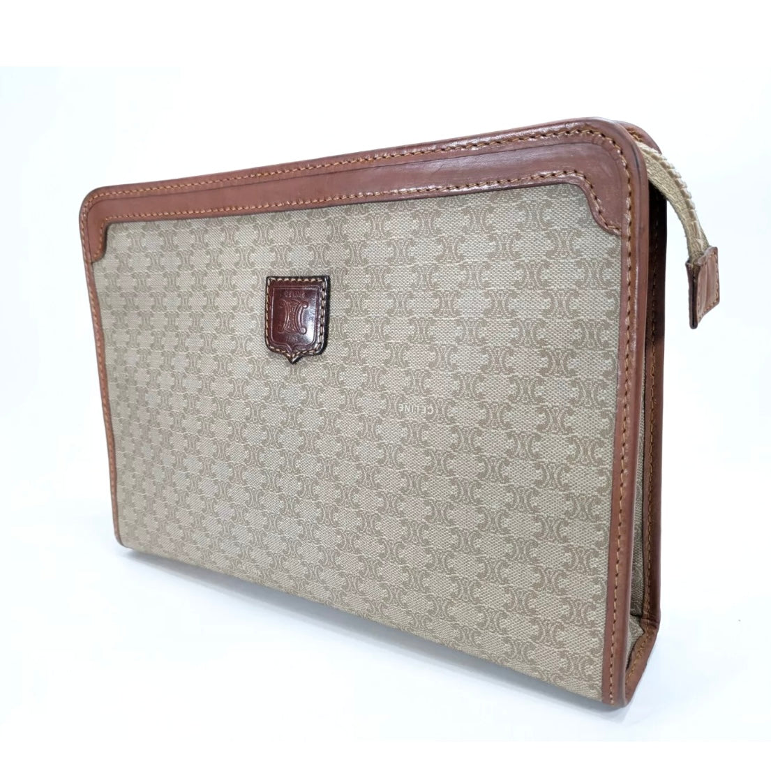 CELINE Vintage Clutch Macadam