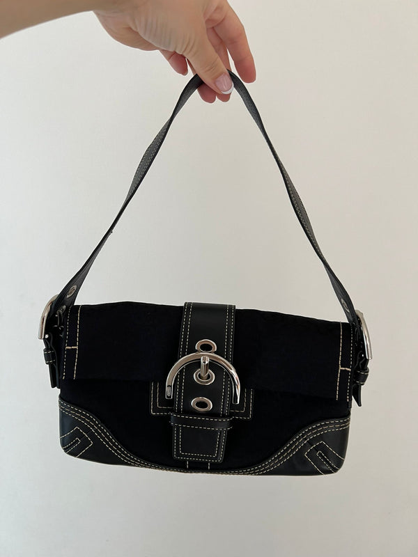 Coach black Signature Bag