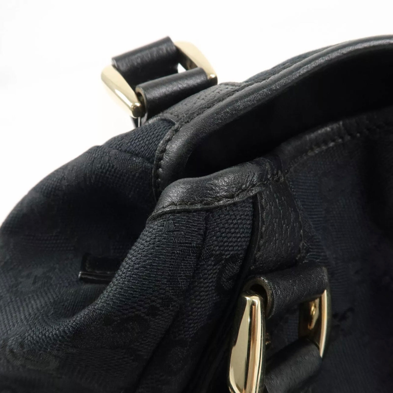 Abbey GG Canvas Leather Tote Bag