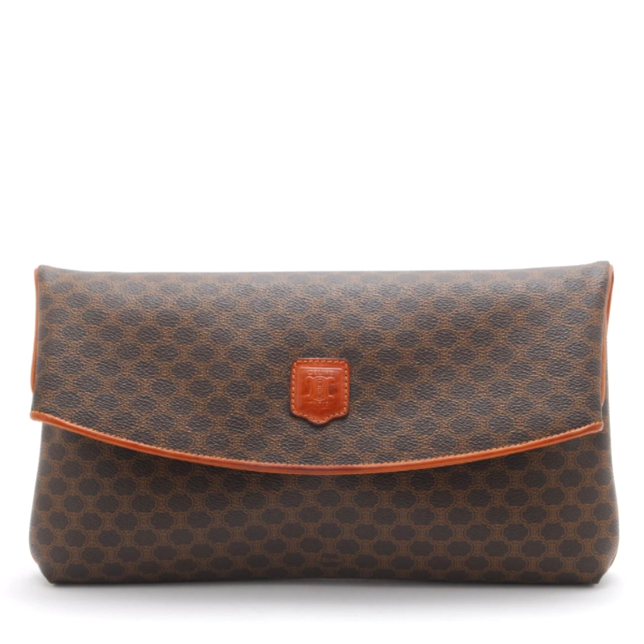 Celine Macadam Clutch Bag - Brown, Leather and PVC
