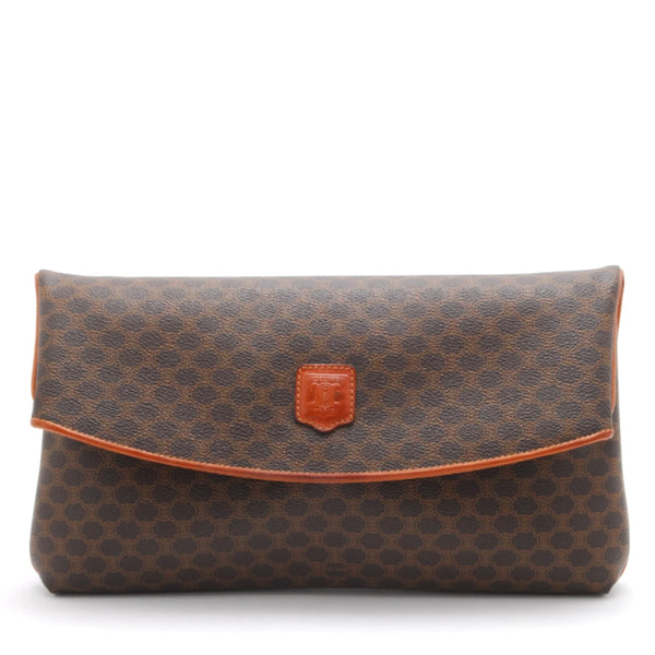 Celine Macadam Clutch Bag - Brown, Leather and PVC