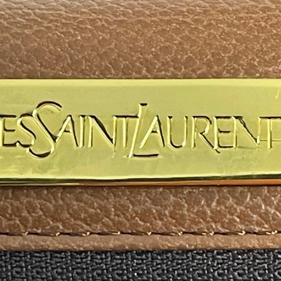 Saint Laurent Stitch Cassandra Handbag - Brown, Leather
