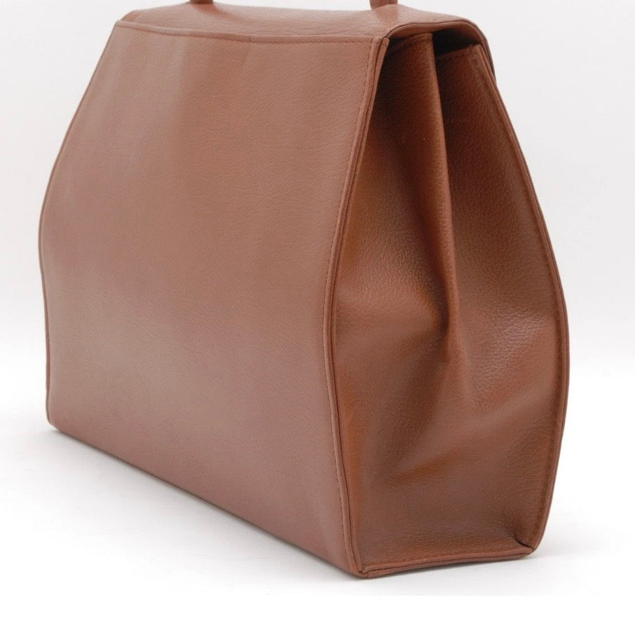 Saint Laurent Stitch Cassandra Handbag - Brown, Leather