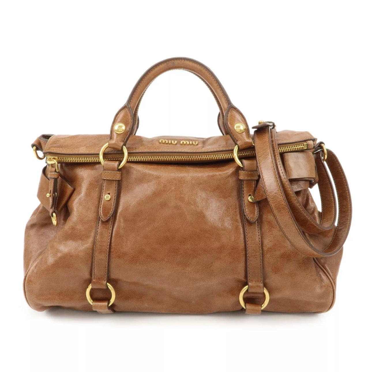 MIU MIU Leather 2Way Shoulder & Hand Bag