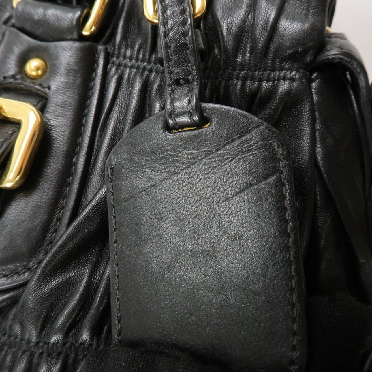 PRADA Leather 2WAY Tote Bag