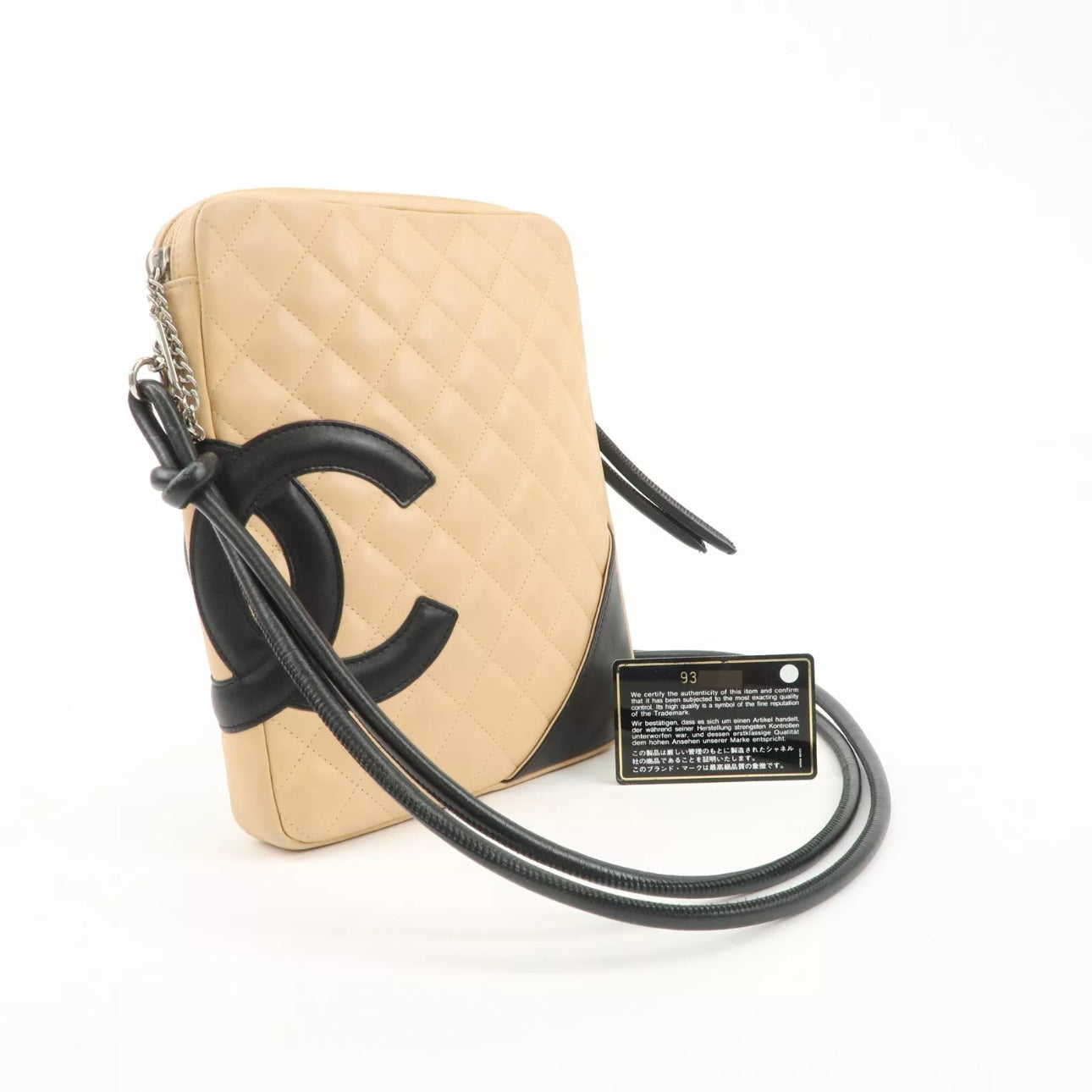 CHANEL Cambon Line Lambskin Shoulder Bag